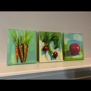 Canvas Kitchen Vegetables Pictures